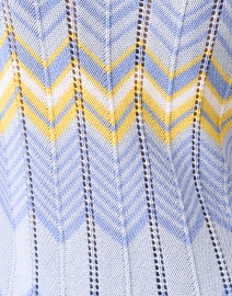Fabric image thumbnail - Burgess - Suzy Blue and Yellow Chevron Knit Sweater