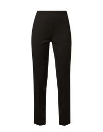 Black Stretch Side-Zip Tapered Pant