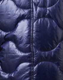 Fabric image thumbnail - Peace of Cloth - Navy Quilted Knit Combo Jacket