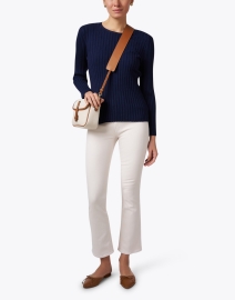 Look image thumbnail - Mother - The Insider Ivory Straight Leg Jean