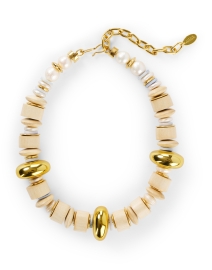 Product image thumbnail - Lizzie Fortunato - Interval Wood and Gold Necklace