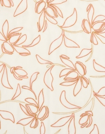 Fabric image thumbnail - Janavi - Ivory Floral Embellished Wool Scarf
