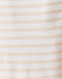 Fabric image thumbnail - Allude - Beige and Ivory Striped Sweater