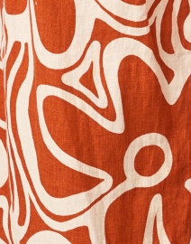 Fabric image thumbnail - Honorine - Callie Red Print Linen Pant