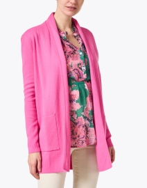 Front image thumbnail - Burgess - Pink Cotton Cashmere Travel Coat