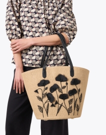 Look image thumbnail - Frances Valentine - Woven Embroidered Tote Bag 