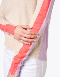 Extra_1 image thumbnail - Lisa Todd - Beige Multi Color Block Cotton Sweater