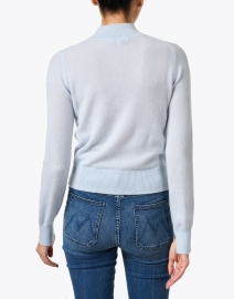Back image thumbnail - White + Warren - Sky Blue Cashmere Sweater