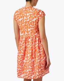 Back image thumbnail - Ro's Garden - Feloi Orange Print Dress