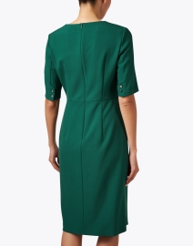 Back image thumbnail - Boss - Doneba Green Sheath Dress 
