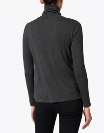 Eileen Fisher - Charcoal Ribbed Pima Cotton Top 
