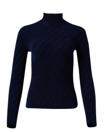 Product image thumbnail - Emporio Armani - Navy Chevron Knit Sweater