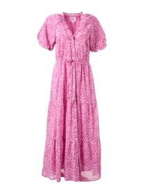 Product image thumbnail - Banjanan - Poppy Pink Print Cotton Dress