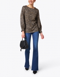 Look image thumbnail - Kobi Halperin - Tiana Leopard Print Knit Top