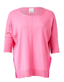 Product image thumbnail - Allude - Pink Cotton Cashmere Top