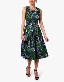 Look image thumbnail - Samantha Sung - Florence Blue Multi Floral Print Dress
