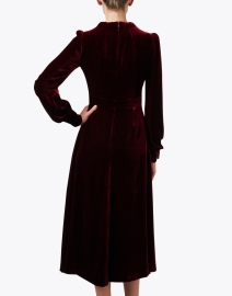 Back image thumbnail - Jane - Royale Burgundy Velvet Dress