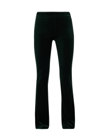 Product image thumbnail - Avenue Montaigne - Bellini Green Velvet Stretch Pull On Pant