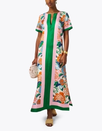 Look image thumbnail - Figue - Bessie Multi Print Silk Dress 