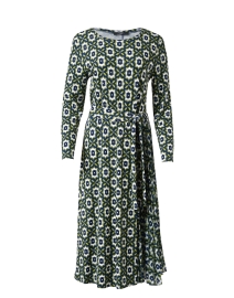 Product image thumbnail - Weekend Max Mara - Pedina Green Print Jersey Dress