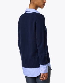Back image thumbnail - Brochu Walker - Arden Navy Looker Sweater