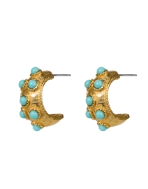 Gold and Turquoise Earring