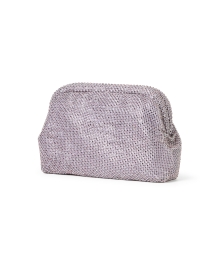 Front image thumbnail - Rafe - Brooke Lilac and Silver Diamante Clutch
