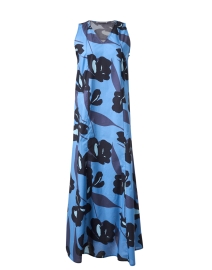 Product image thumbnail - WHY CI - Riviera Blue Floral Cotton Dress 