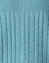 Fabric image thumbnail - Madeleine Thompson - Prospero Turquoise Cashmere Cardigan