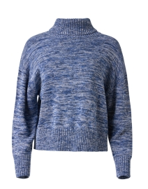 Kimbra Blue Cotton Turtleneck Sweater