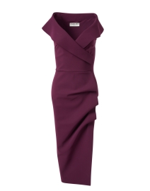 Fiynorc Purple Stretch Jersey Dress