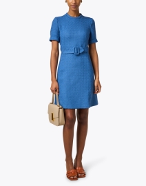 Look image thumbnail - Jane - Raine Blue Tweed Shift Dress