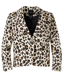 Leopard Cotton Blazer