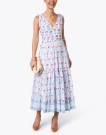 Look image thumbnail - Oliphant - Poppy Blue Print Maxi Dress