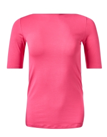 Product image thumbnail - Majestic Filatures - Pink Soft Touch Elbow Sleeve Top