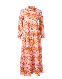 Ro's Garden - Jinette Pink and Orange Print Maxi Dress