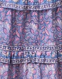 Fabric image thumbnail - Bell - Isla Purple Floral Cotton Silk Dress