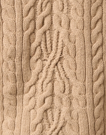 Fabric image thumbnail - Vince - Camel Wool Cashmere Turtleneck Sweater