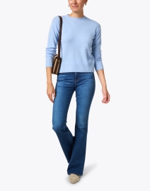 Look image thumbnail - Weekend Max Mara - Filtro Blue Cashmere Sweater