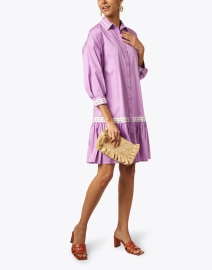 Look image thumbnail - Purotatto - Purple Cotton Shirt Dress
