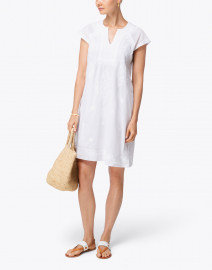 Look image thumbnail - Roller Rabbit - Faith White Embroidered Cotton Dress