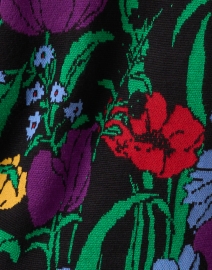 Fabric image thumbnail - Farm Rio - Black Floral Print Cardigan
