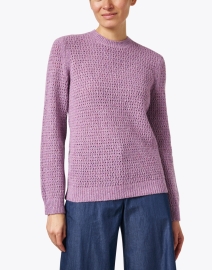 Front image thumbnail - A.P.C. - Maggie Purple Wool Blend Sweater