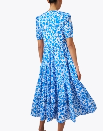 Back image thumbnail - Ro's Garden - Daphne Blue Print Dress