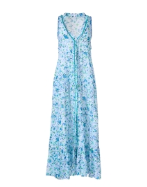 Product image thumbnail - Poupette St Barth - Nana Blue Floral Print Dress