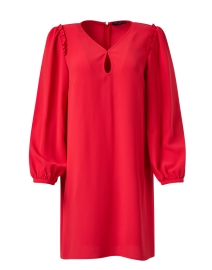 Product image thumbnail - Tara Jarmon - Ruffa Red Keyhole Dress