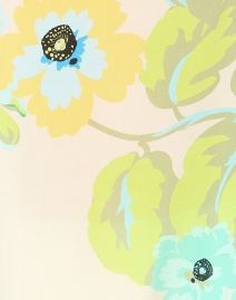 Fabric image thumbnail - Seventy - Blue and Green Print Silk Poncho Top