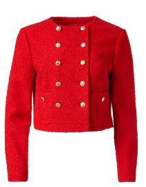 Saskia Red Tweed Jacket