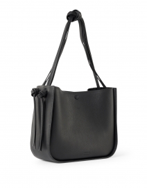 Back image thumbnail - Loeffler Randall - Marine Black Pebbled Leather Tote Bag