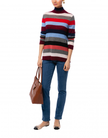 Multicolored Striped Cashmere Sweater
